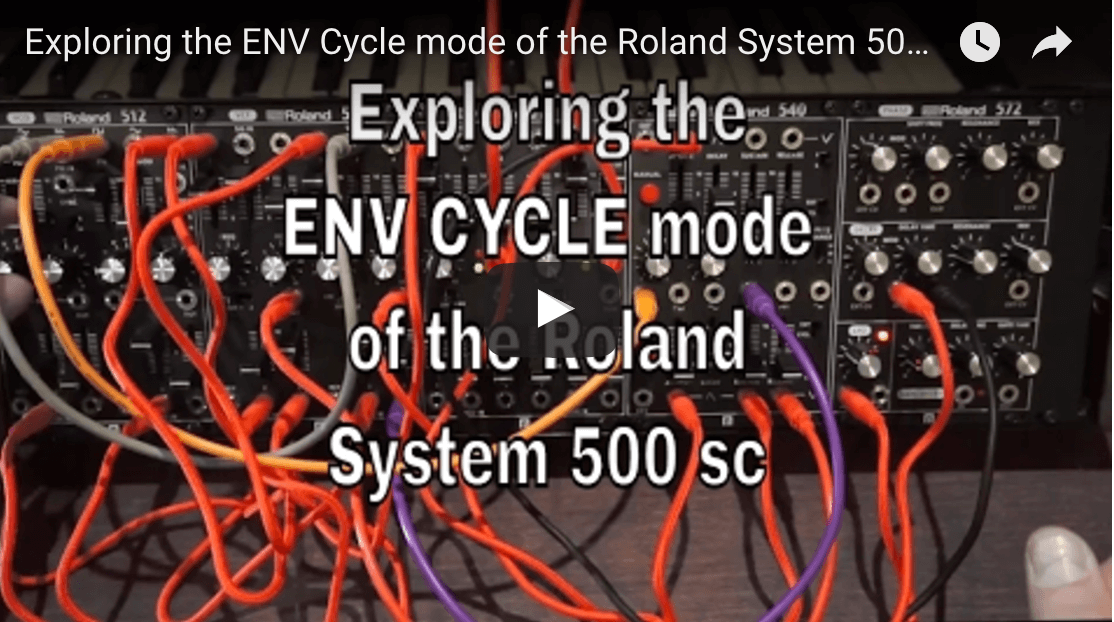 Exploring modular synthesis with the Roland System 500