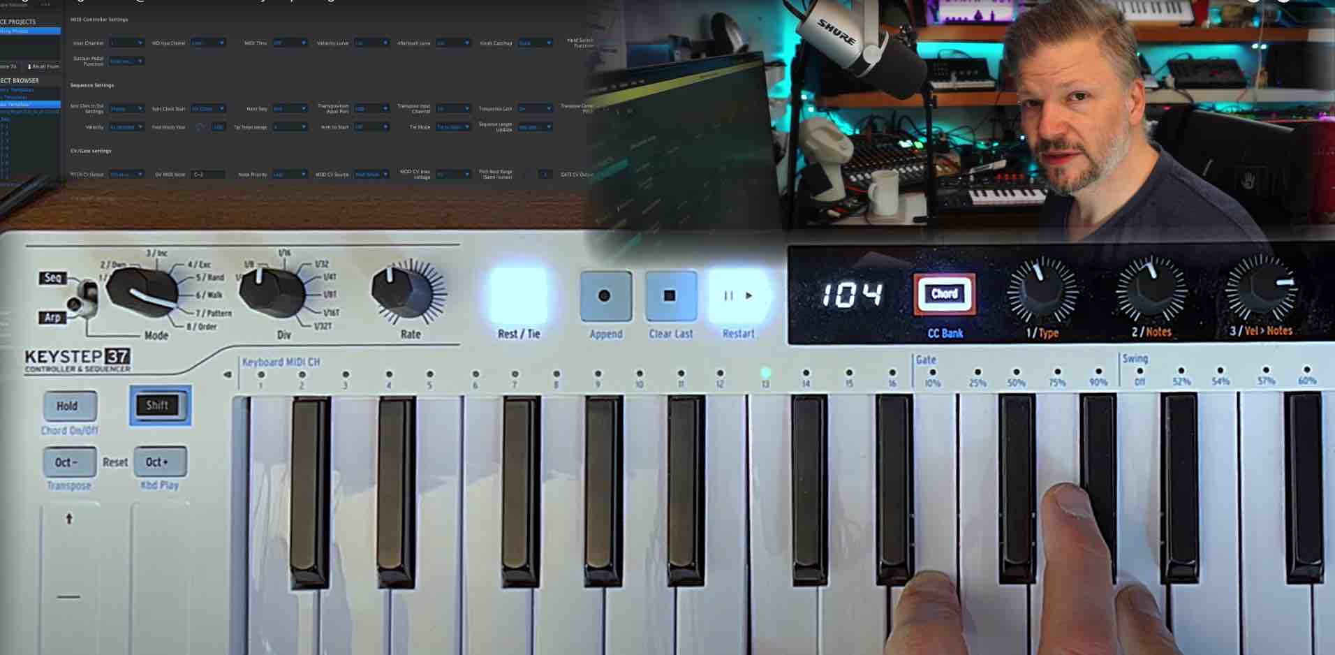 Nu-Trix doing a review of the Arturia KeyStep 37